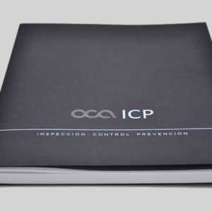 Diseño y maquetación de catálogo para OCA ICP